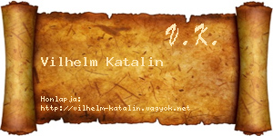 Vilhelm Katalin névjegykártya