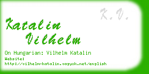 katalin vilhelm business card